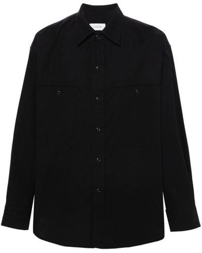 Lemaire Cotton Shirt - Black