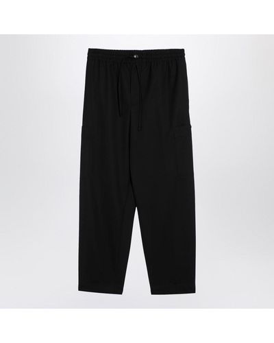 KENZO Pants With Drawstring - Black