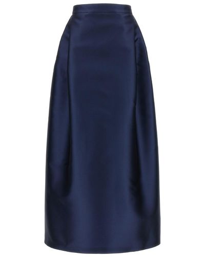 Alberta Ferretti Mikado Skirts - Blue