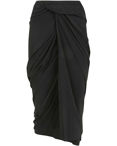 Rick Owens Wrap Skirt Clothing - Black