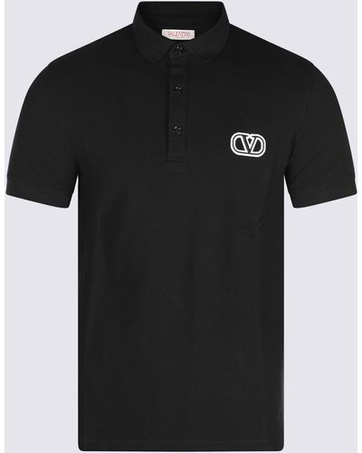 Valentino Black Cotton Polo Shirt