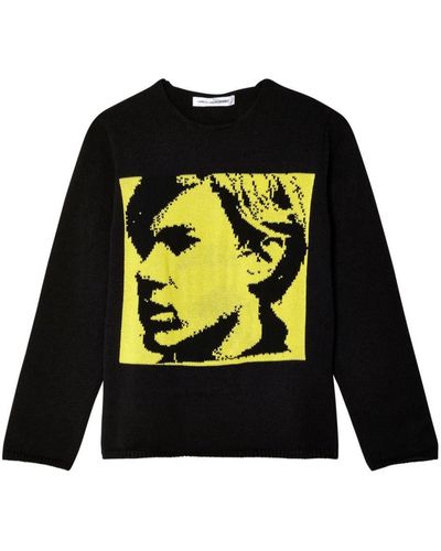 Comme des Garçons Andy Warhol Side Profile Knit - Black