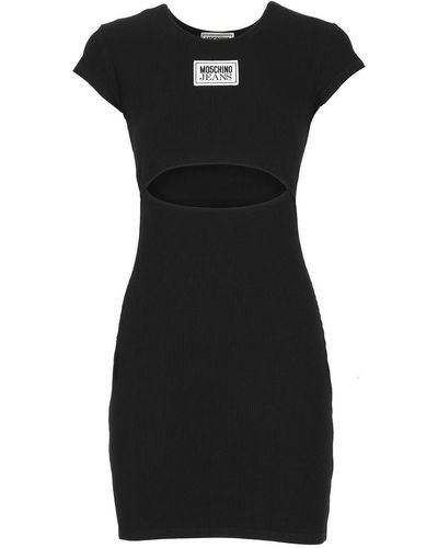 Moschino Jeans Dress With Logo - Black
