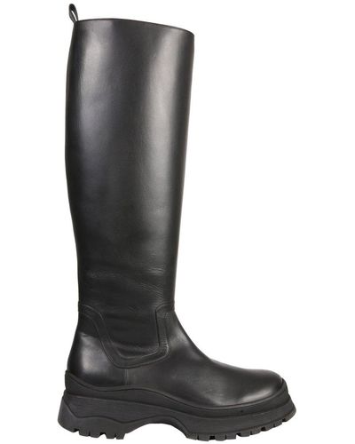 STAUD Bow Tall Boots - Black