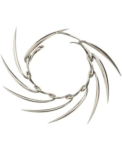 Mugler Metal Necklace Jewelry Silver - Metallic