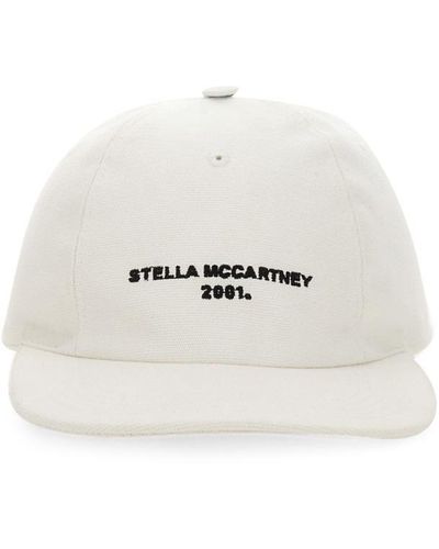 Stella McCartney Baseball Hat With Logo Embroidery - White
