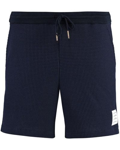 Thom Browne Cotton Bermuda Shorts - Blue