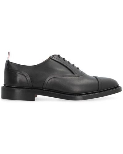 Thom Browne Leather Lace-Up Shoes - Black