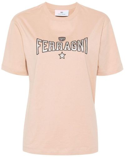 Chiara Ferragni T-shirts And Polos - Natural