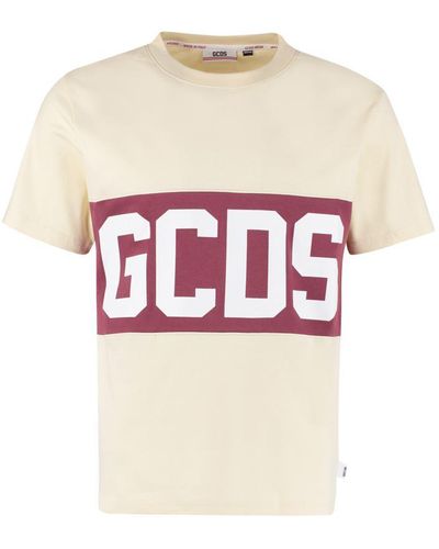 Gcds Logo Cotton T-Shirt - Pink