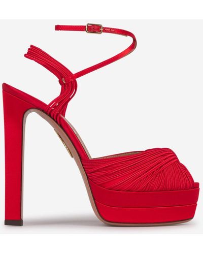 Aquazzura Bellini Beauty Sandals - Red