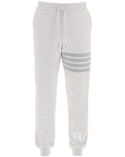Thom Browne Cotton 4 Bar Sweatpants - Gray