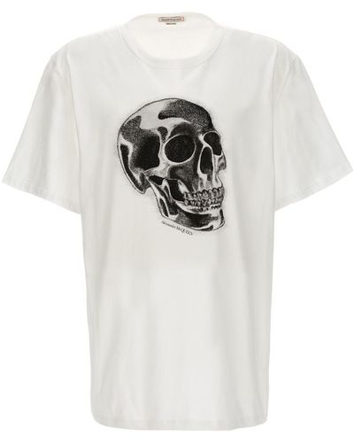 Alexander McQueen Skull T-shirt - White