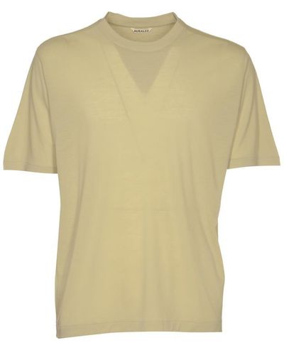 AURALEE T-Shirts And Polos - Yellow
