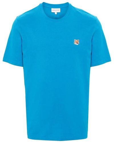 Maison Kitsuné Fox Head T-Shirt - Blue