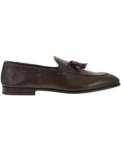 Church's Brushed Calf Leather Loafer - Brown