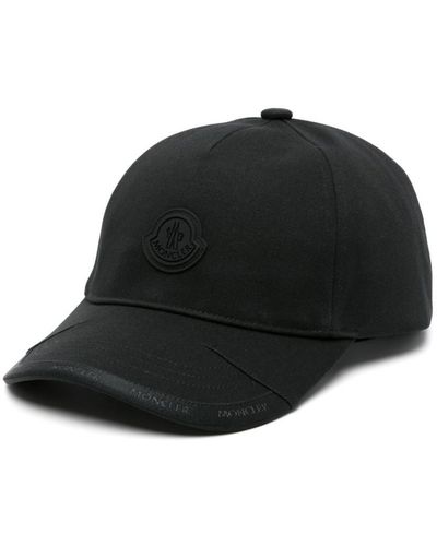Moncler Logo-patch Cotton Cap - Black