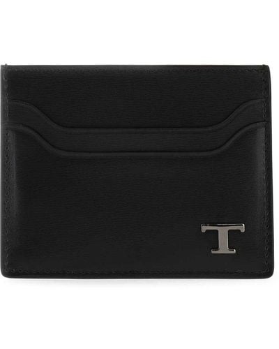 Tod's Black Leather Card Holder