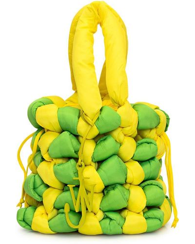 JW Anderson Knotted Bucket Bag - Yellow