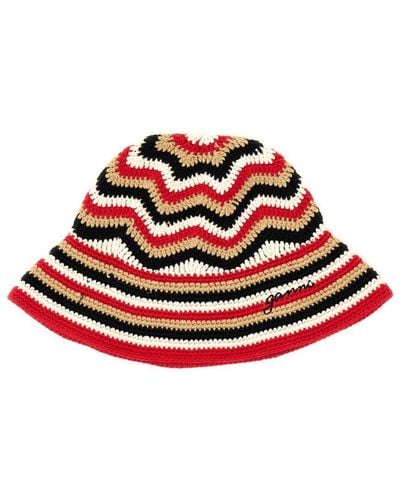 Ganni Bucket Hat - Red