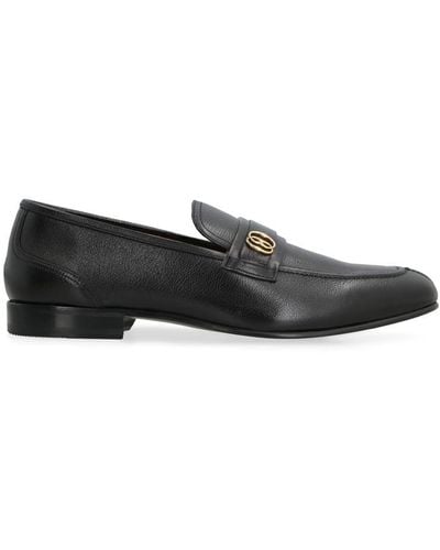Bally Sadei Leather Loafers - Black