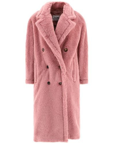 Max Mara Oversized Teddy Coat "zitto" - Pink