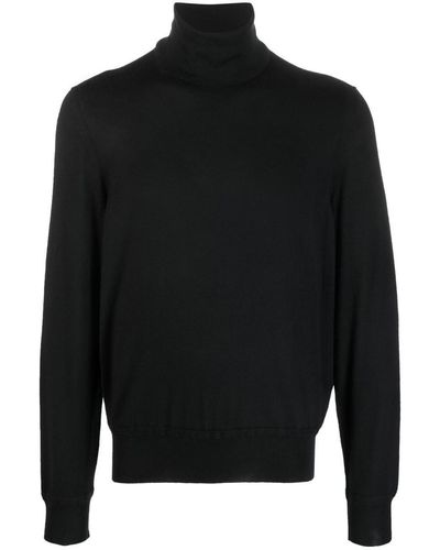 Tom Ford Ribbed Roll-neck Jumper - Black