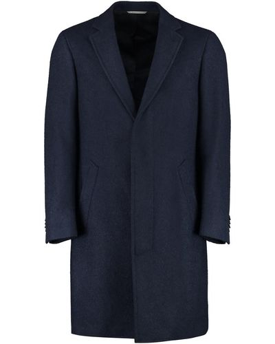 Canali Wool Coat - Blue
