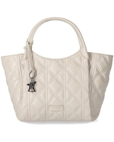 Emporio Armani Quilted Shopping Bag - Natural