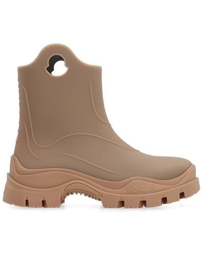 Moncler Misty Rubber Boots - Brown