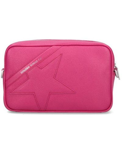 Golden Goose Star Fuchsia Leather Bag - Pink