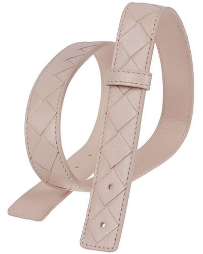 Bottega Veneta Leather Belt - Pink