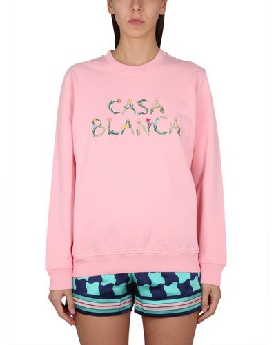 Casablancabrand Sweatshirt With Logo - Pink