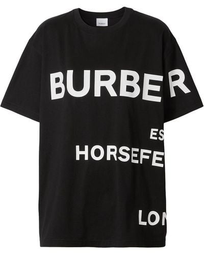 Burberry Carrick Logo T-shirt - Black