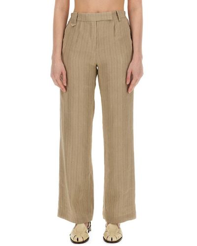 Alysi Linen Trousers - Natural
