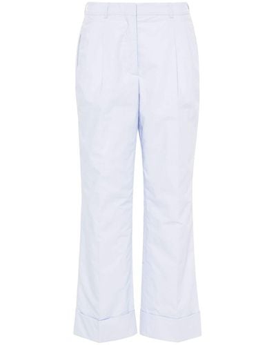 Officine Generale Willow High-waist Straight Pants - White