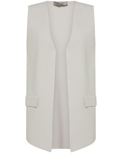 D.exterior Waistcoat With Pocket Detail - White