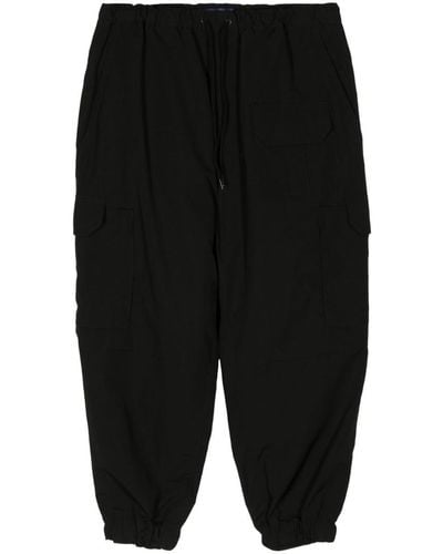Junya Watanabe Loose Fit Nylon Cargo Pants - Black