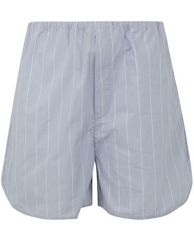 Filippa K Striped Drawstring Shorts Clothing - Blue