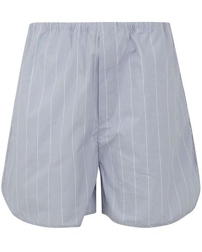 Filippa K Striped Drawstring Shorts Clothing - Blue