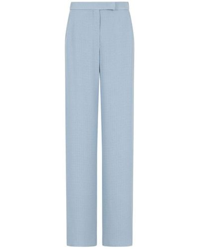 Emporio Armani High-Waisted Trousers - Blue