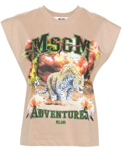 MSGM T-Shirts & Tops - White