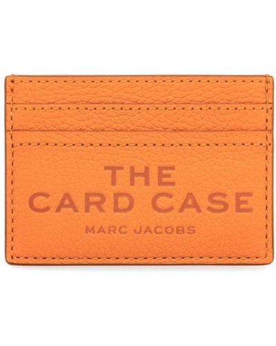 Marc Jacobs Logo-Debossed Leather Cardholder - Orange
