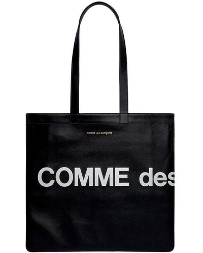 Comme des Garcons Bow Flute patent-finish Tote Bag - Black