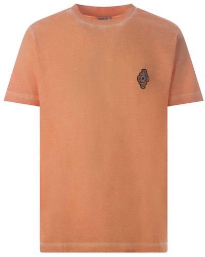 Marcelo Burlon County Of Milan T-shirt "cross Sunset" - Orange