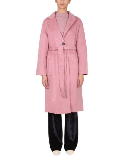 Proenza Schouler Belted Coat - Pink