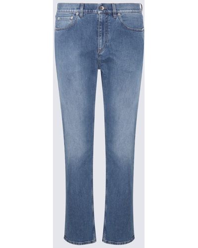 Burberry Muted Navy Denim Jeans - Blue