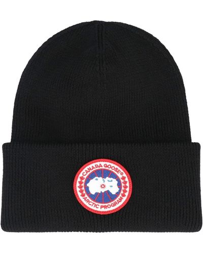 Canada Goose Artic Disc Toque Wool Hat - Black