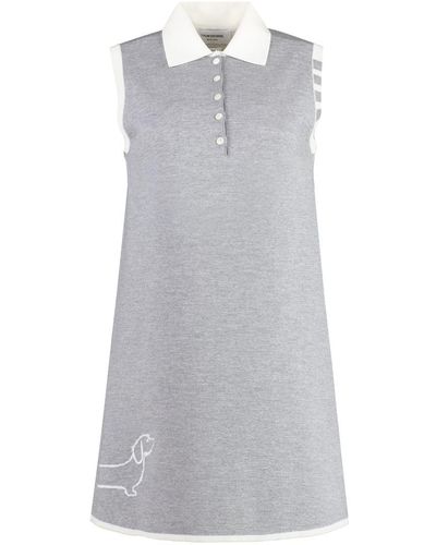 Thom Browne Virgin Wool Dress - Grey