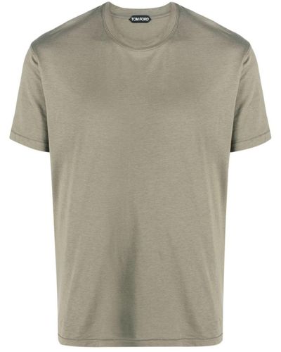 Tom Ford Crew Neck T-Shirt - Gray